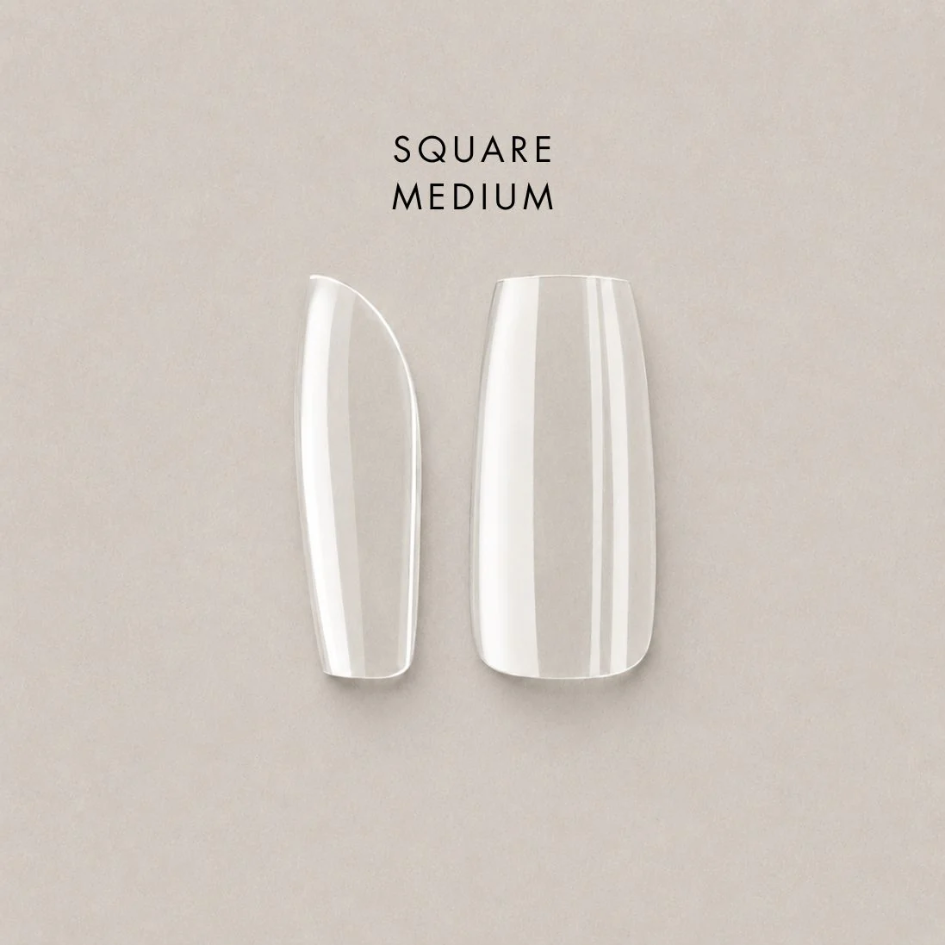 Full Cover Soft Tips - Square - Medium - Natural - 600pcs