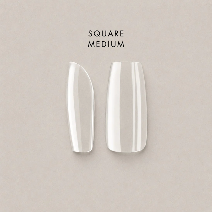Full Cover Soft Tips - Square - Medium - Natural - 600pcs