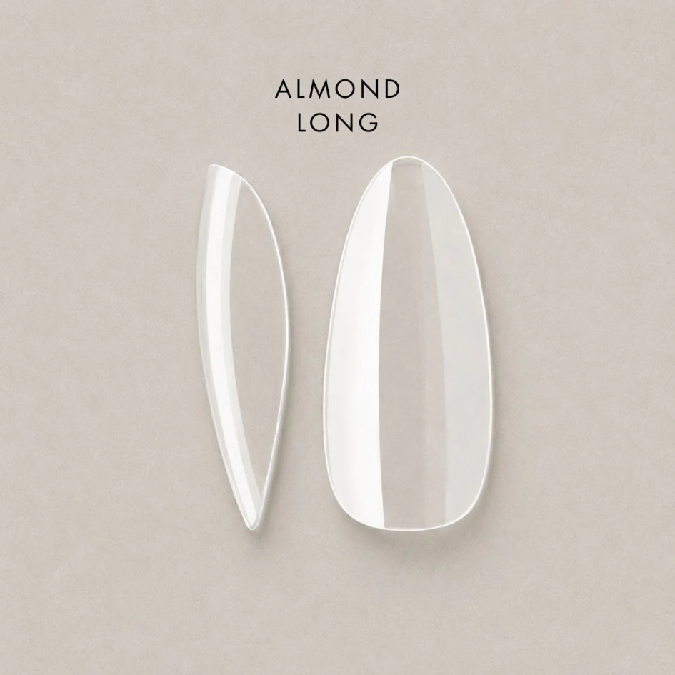 Full Cover Soft Tips - Almond - Long - Natural - 600pcs