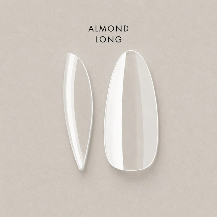 Full Cover Soft Tips - Almond - Long - Natural - 600pcs