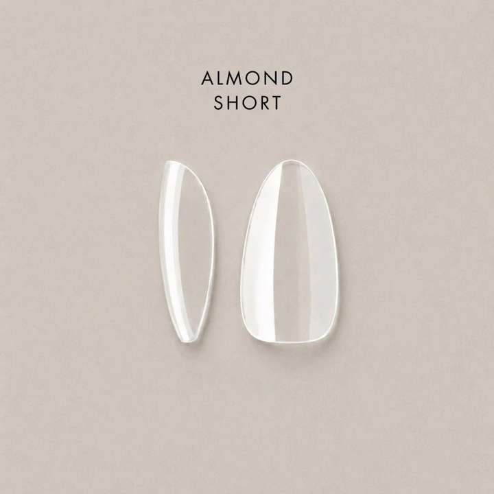 Full Cover Soft Tips - Almond - Short - Sculpted - 600pcs