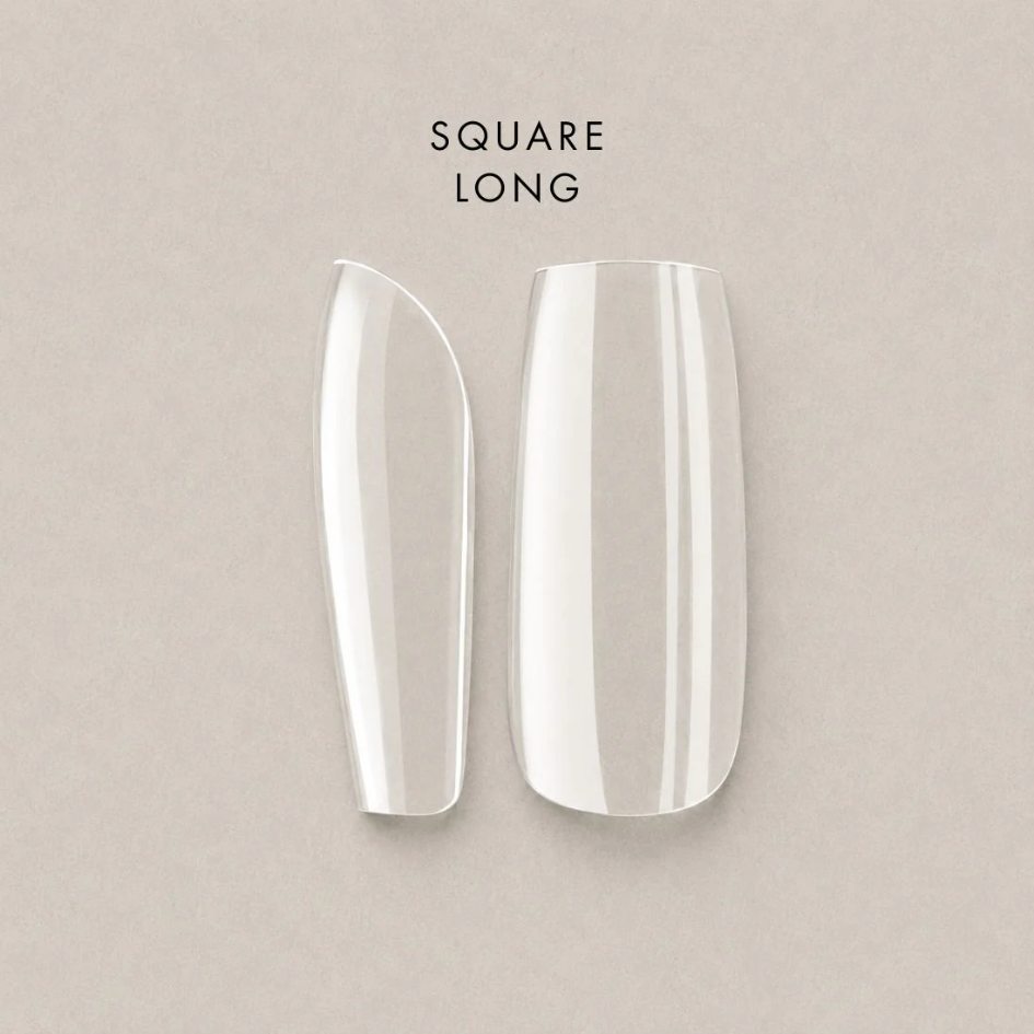 Full Cover Soft Tips - Square - Long - Natural - 600pcs