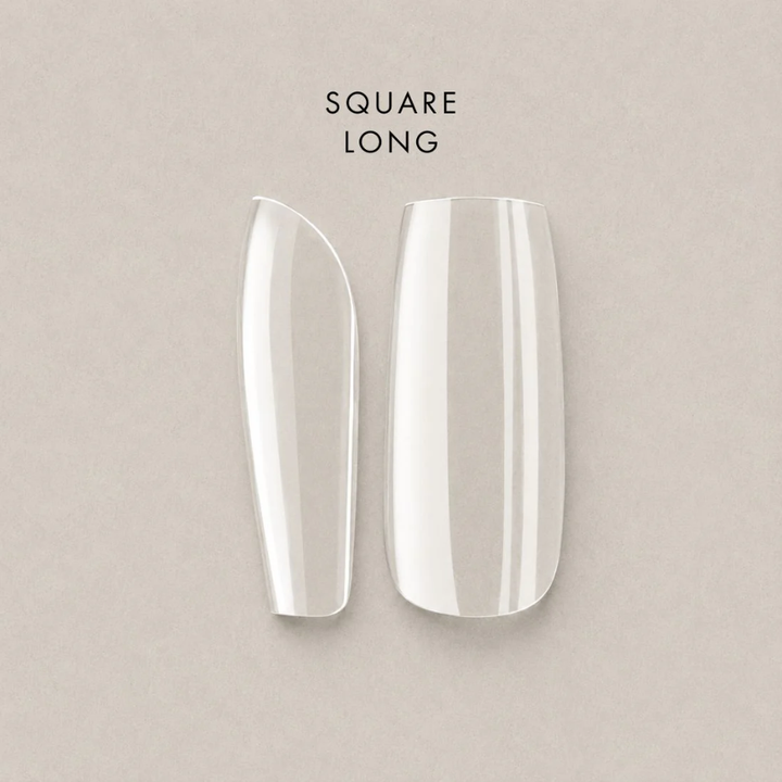 Full Cover Soft Tips - Square - Long - Natural - 600pcs