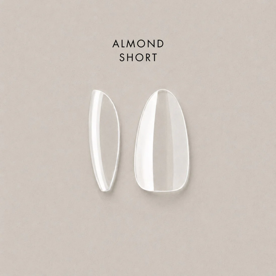 Full Cover Soft Tips - Almond - Short - Natural - 600pcs