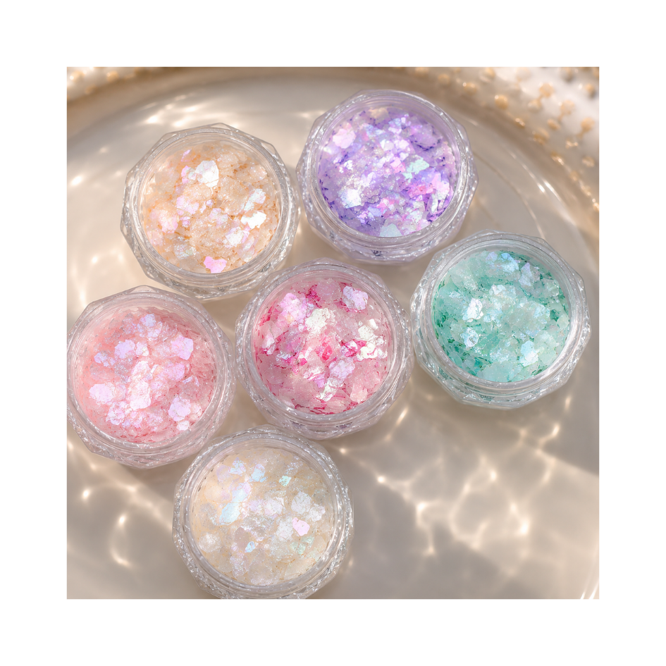 Shell Glitter Slices #1