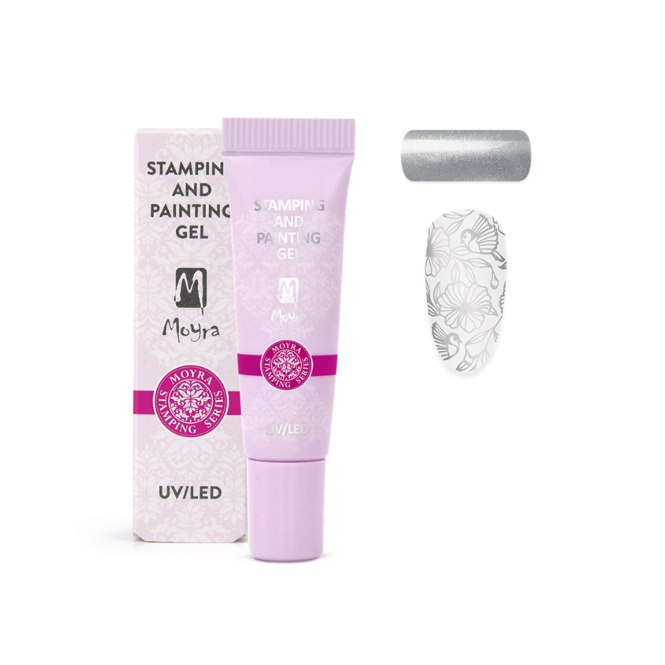 Stamping And Painting Gel No.19 Silver