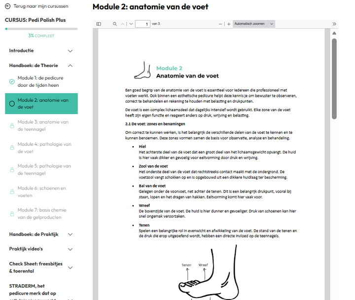 Online opleiding - Pedi Polish Plus