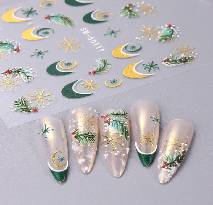 Nail Art Sticker Christmas & Winter ST08