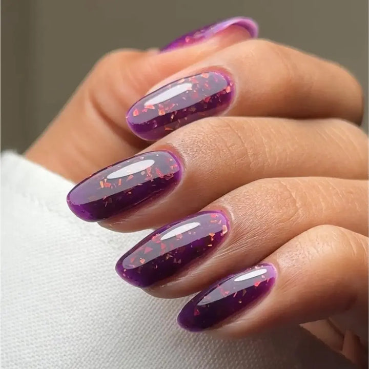 Gel Colour DARK AMETHYST 18ml (Foil Flake Gel)