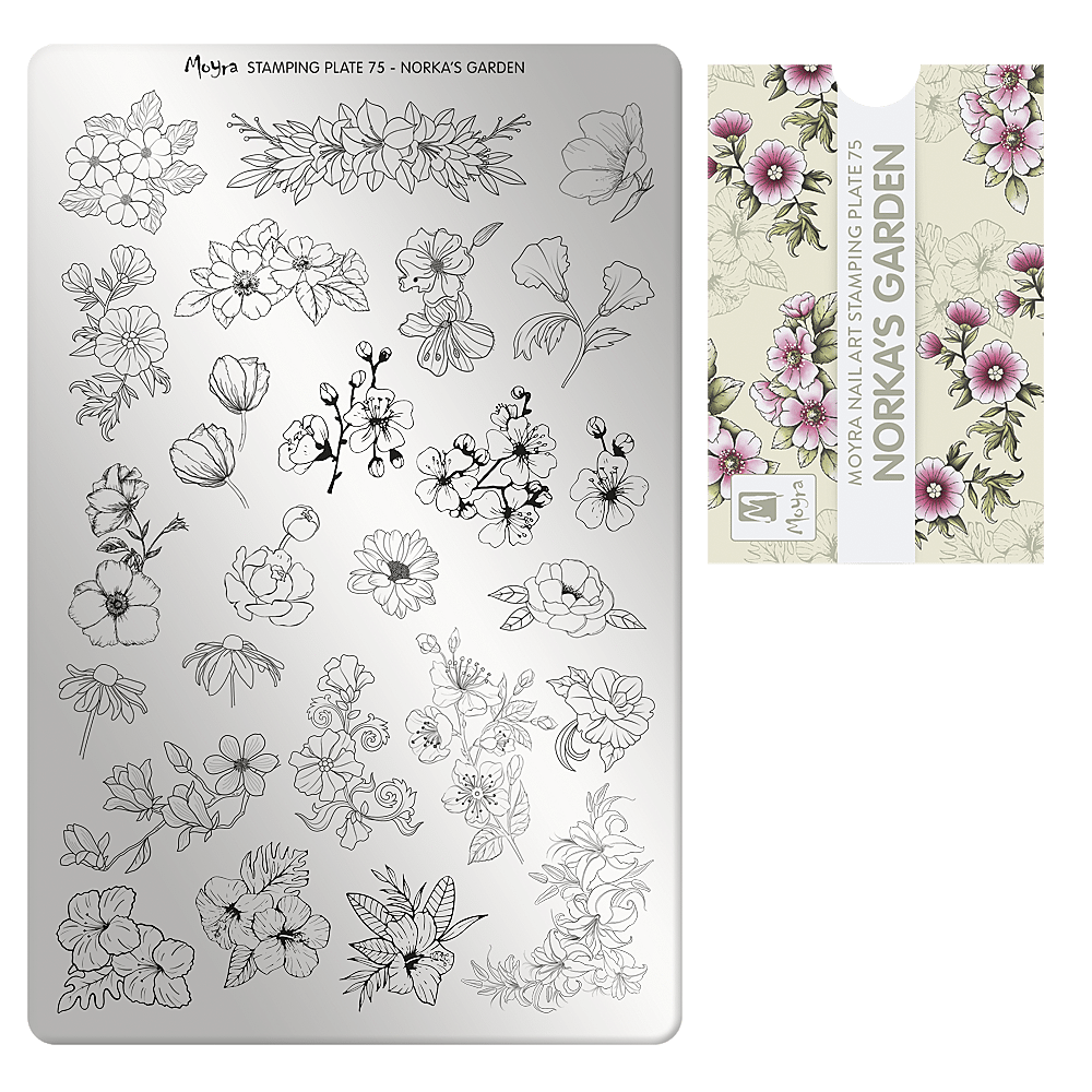Stamping Plate Norka'S Garden