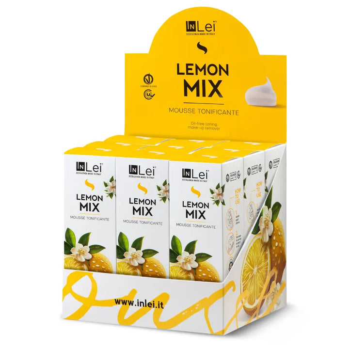 DISPLAY MOUSSE LEMON MIX tonifiërende make-up remover (9x100ml)