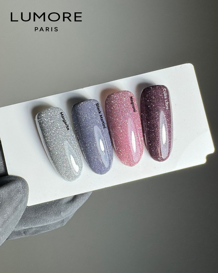 Reflective Gel Polish BLACK MARTINI 9ml