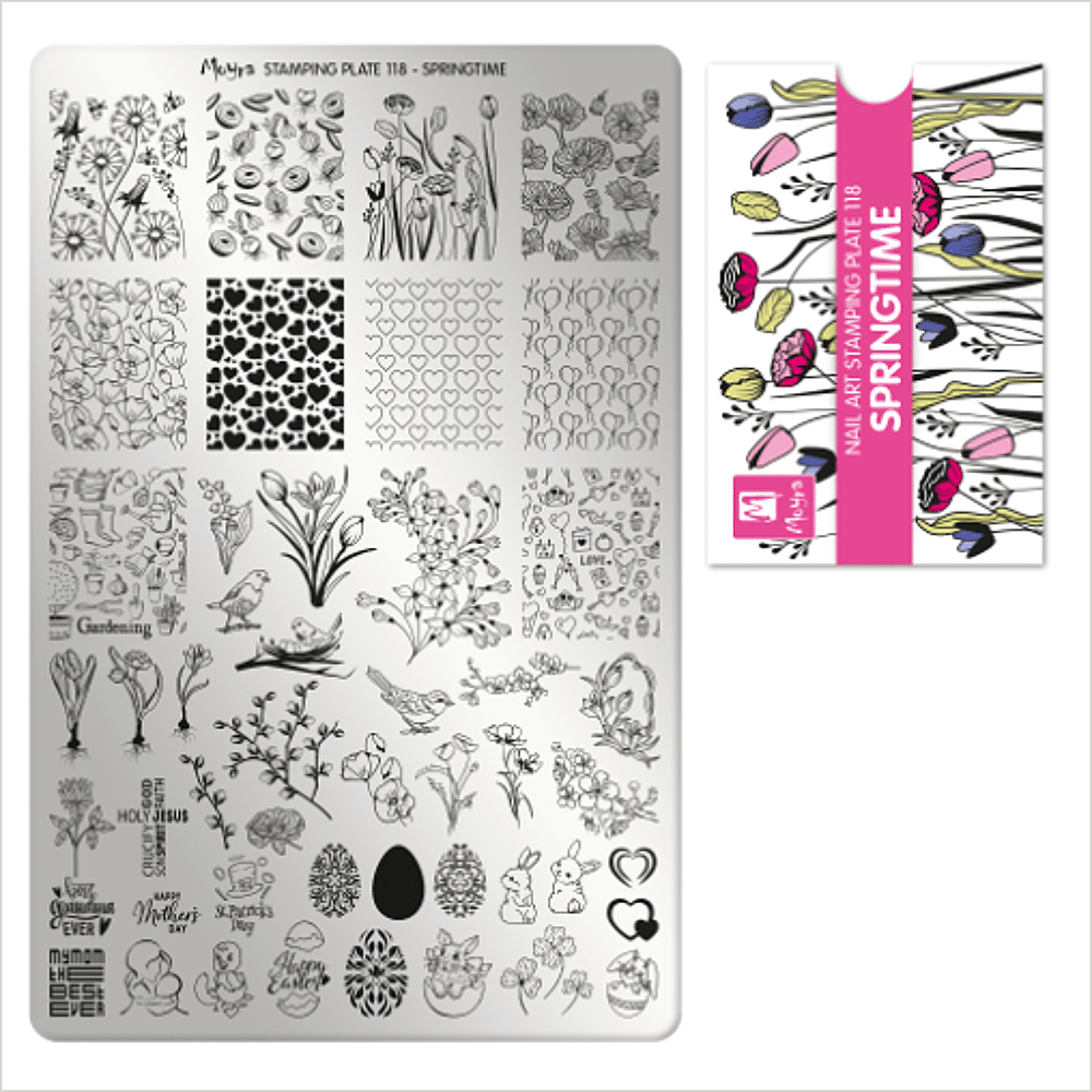 Stamping Plate Springtime
