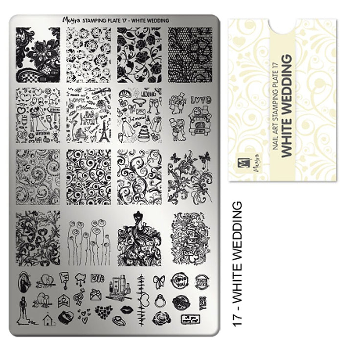 Stamping Plate White Wedding