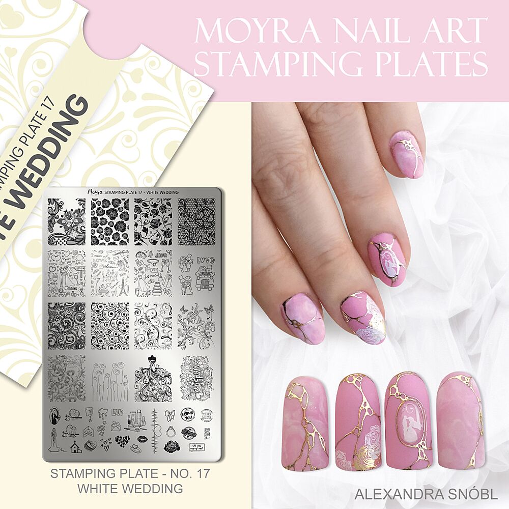 Stamping Plate White Wedding