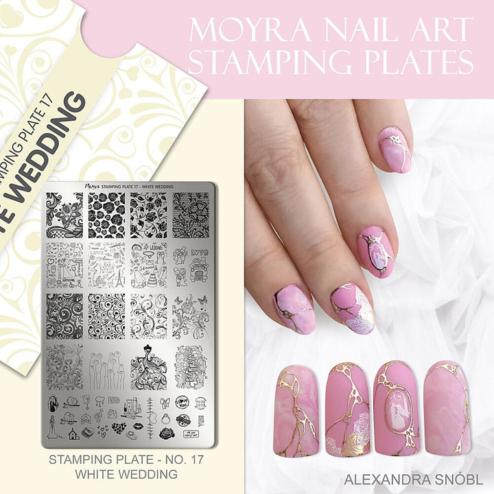 Stamping Plate White Wedding