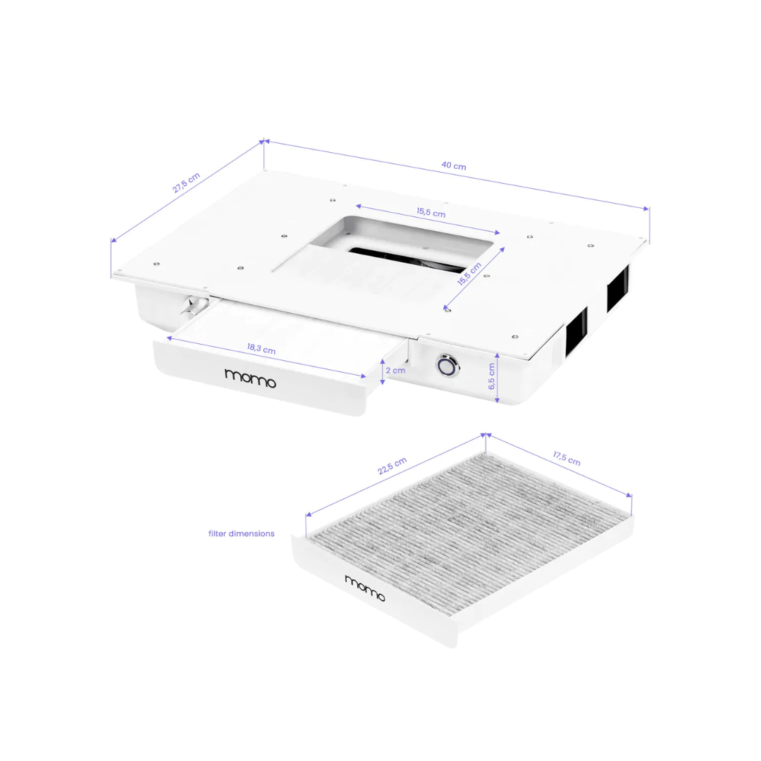 Professional J-02 Built-In Dust Absorber MOMO White