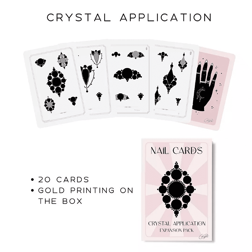 Crystal Application Nail Cards