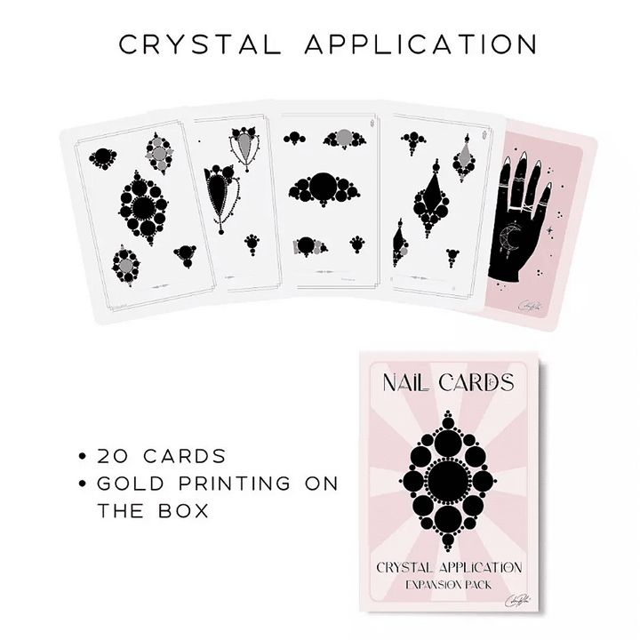 Crystal Application Nail Cards