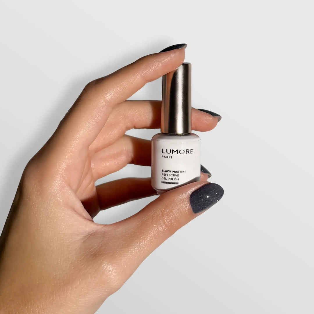 Reflective Gel Polish BLACK MARTINI 9ml
